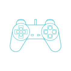 Digital Video Game Controllers Playstation Controller Black And White Svg Vector, Free Vectors File